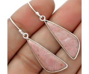 Natural Pink Tulip Quartz Earrings SDE66689 E-1001, 10x27 mm