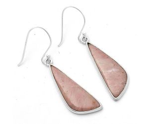 Natural Pink Tulip Quartz Earrings SDE66689 E-1001, 10x27 mm