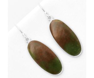 Natural Chrome Chalcedony Earrings SDE66776 E-1001, 12x27 mm