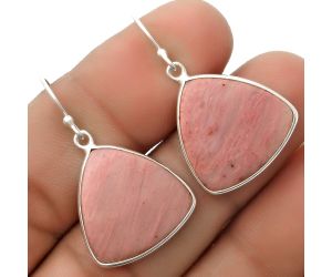Natural Pink Tulip Quartz Earrings SDE66986 E-1001, 20x20 mm