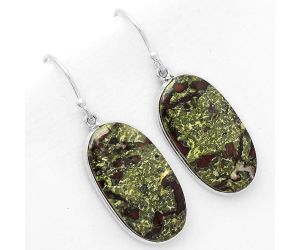 Dragon Blood Stone - South Africa Earrings SDE67659 E-1001, 14x25 mm