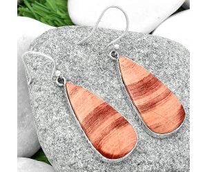 Natural Snake Skin Jasper Earrings SDE68821 E-1001, 14x30 mm