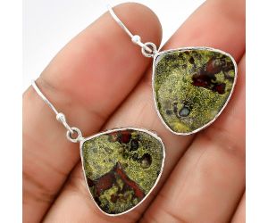 Dragon Blood Stone - South Africa Earrings SDE68846 E-1001, 17x19 mm