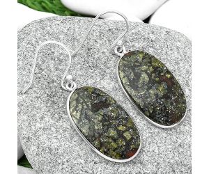 Dragon Blood Stone - South Africa Earrings SDE68879 E-1001, 14x24 mm