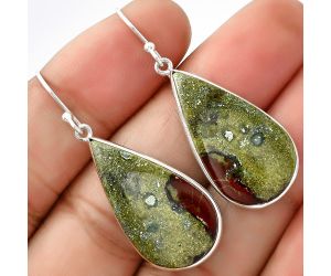 Dragon Blood Stone - South Africa Earrings SDE68898 E-1001, 15x27 mm