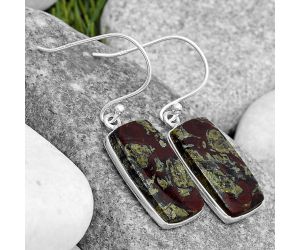 Dragon Blood Stone - South Africa Earrings SDE69749 E-1001, 11x21 mm