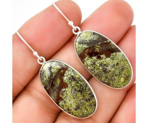 Dragon Blood Stone - South Africa Earrings SDE71686 E-1001, 15x27 mm