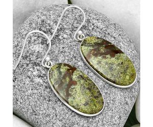 Dragon Blood Stone - South Africa Earrings SDE71686 E-1001, 15x27 mm