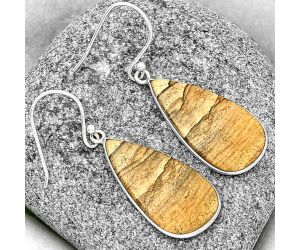 Natural Picture Jasper Earrings SDE72288 E-1001, 14x27 mm