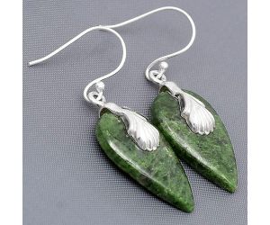 Natural Serpentine Earrings SDE75291 E-1137, 15x26 mm