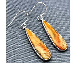 Coral Jasper Earrings SDE75449 E-1001, 10x32 mm