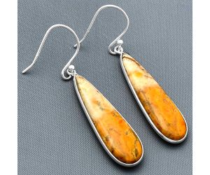 Coral Jasper Earrings SDE75451 E-1001, 10x33 mm