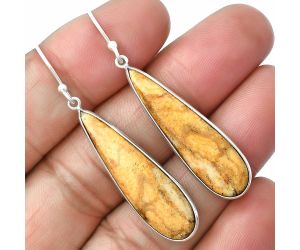 Coral Jasper Earrings SDE75452 E-1001, 10x32 mm