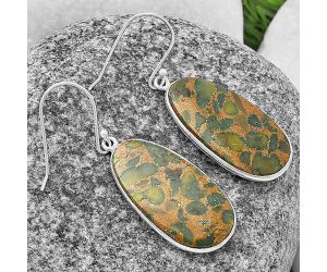 Fruit Jasper Earrings SDE76125 E-1001, 13x25 mm