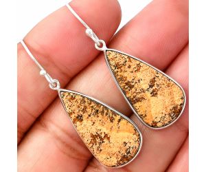 Picture Jasper Earrings SDE76874 E-1001, 14x26 mm