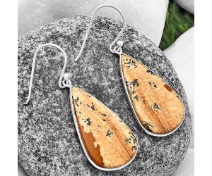 Picture Jasper Earrings SDE77082 E-1001, 17x26 mm