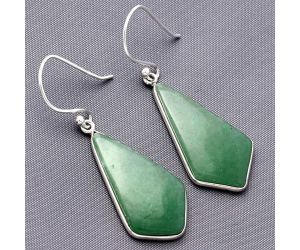 Green Aventurine Earrings SDE77636 E-1001, 14x25 mm