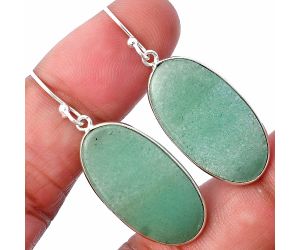 Green Aventurine Earrings SDE78159 E-1001, 14x26 mm