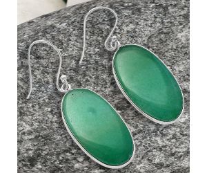 Green Aventurine Earrings SDE78159 E-1001, 14x26 mm