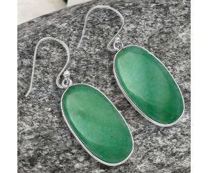 Green Aventurine Earrings SDE78170 E-1001, 13x25 mm