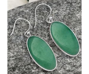 Green Aventurine Earrings SDE78171 E-1001, 13x27 mm