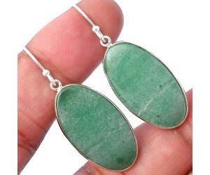 Green Aventurine Earrings SDE78172 E-1001, 15x27 mm