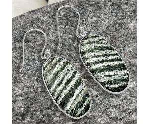 Natural Chrysotile Earrings SDE78361 E-1001, 14x27 mm