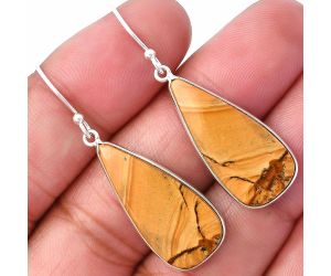 Picture Jasper Earrings SDE78467 E-1001, 12x26 mm