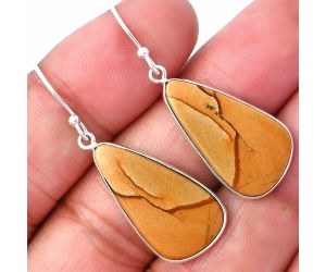 Picture Jasper Earrings SDE78483 E-1001, 13x24 mm