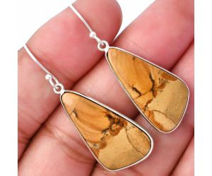 Picture Jasper Earrings SDE78493 E-1001, 14x27 mm