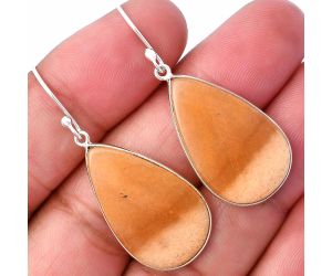 Orange Aventurine Earrings SDE78505 E-1001, 16x26 mm