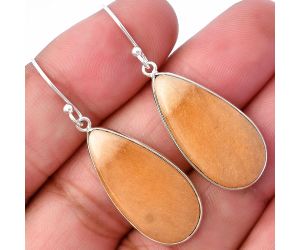 Orange Aventurine Earrings SDE78518 E-1001, 13x26 mm