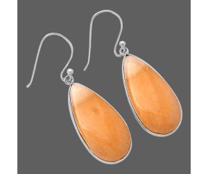 Orange Aventurine Earrings SDE78518 E-1001, 13x26 mm