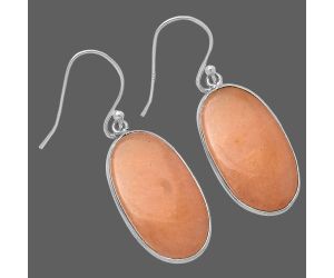 Orange Aventurine Earrings SDE78548 E-1001, 13x23 mm