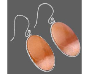 Orange Aventurine Earrings SDE78558 E-1001, 15x26 mm