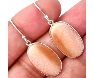 Pink Aventurine Earrings SDE78562 E-1001, 13x21 mm