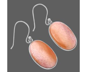 Pink Aventurine Earrings SDE78562 E-1001, 13x21 mm