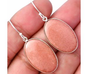 Pink Aventurine Earrings SDE78577 E-1001, 15x24 mm