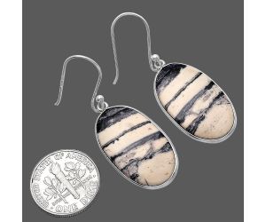 Porcelain Jasper Earrings SDE79711 E-1001, 14x25 mm