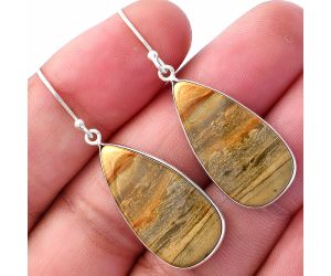 Polygram Jasper Earrings SDE79777 E-1001, 13x26 mm