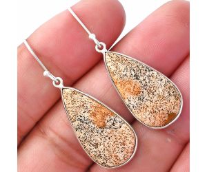 Picture Jasper Earrings SDE79811 E-1001, 13x25 mm