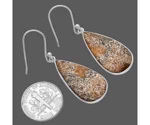 Picture Jasper Earrings SDE79811 E-1001, 13x25 mm