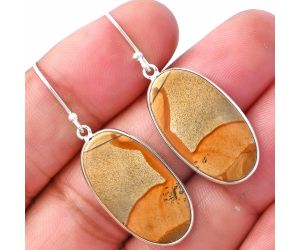 Picture Jasper Earrings SDE79895 E-1001, 14x25 mm