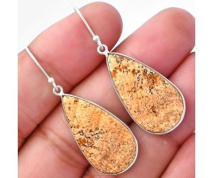 Picture Jasper Earrings SDE79896 E-1001, 14x27 mm