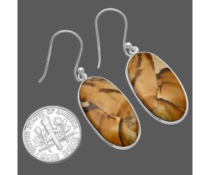 Picture Jasper Earrings SDE79904 E-1001, 13x24 mm