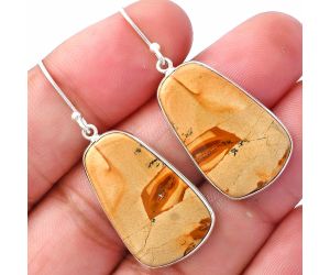 Picture Jasper Earrings SDE79905 E-1001, 16x26 mm