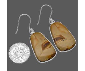 Picture Jasper Earrings SDE79905 E-1001, 16x26 mm