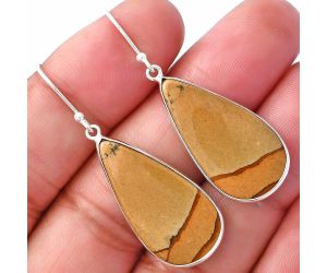 Picture Jasper Earrings SDE79927 E-1001, 14x27 mm