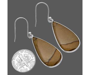 Picture Jasper Earrings SDE79927 E-1001, 14x27 mm