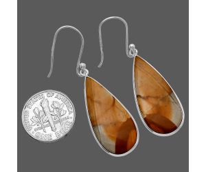 Picture Jasper Earrings SDE79980 E-1001, 13x28 mm